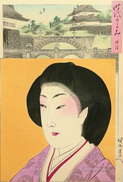 日本 Painting - 時代鏡 明治18年 豊原周信 日本人